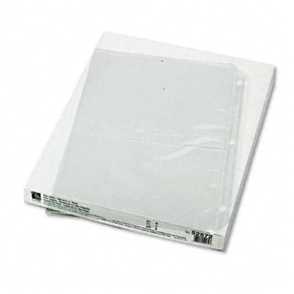 Relic Clear Photo Holders for Four 5 x 7 Photos 3-Hole Punched 11-1/4 x 8-1/2 50/bx RE40556 - main